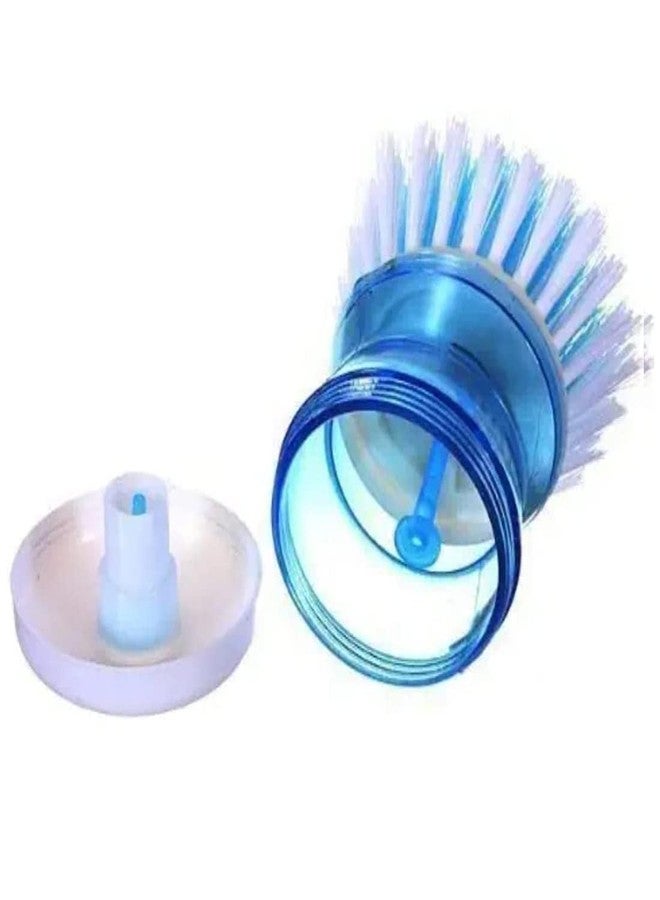 JERN Kitchen Utilities and Dish/Washbasin Plastic Cleaning Brush with Liquid Soap Dispenser - Dish Cleaner Utensils Brush (1) - Image 3